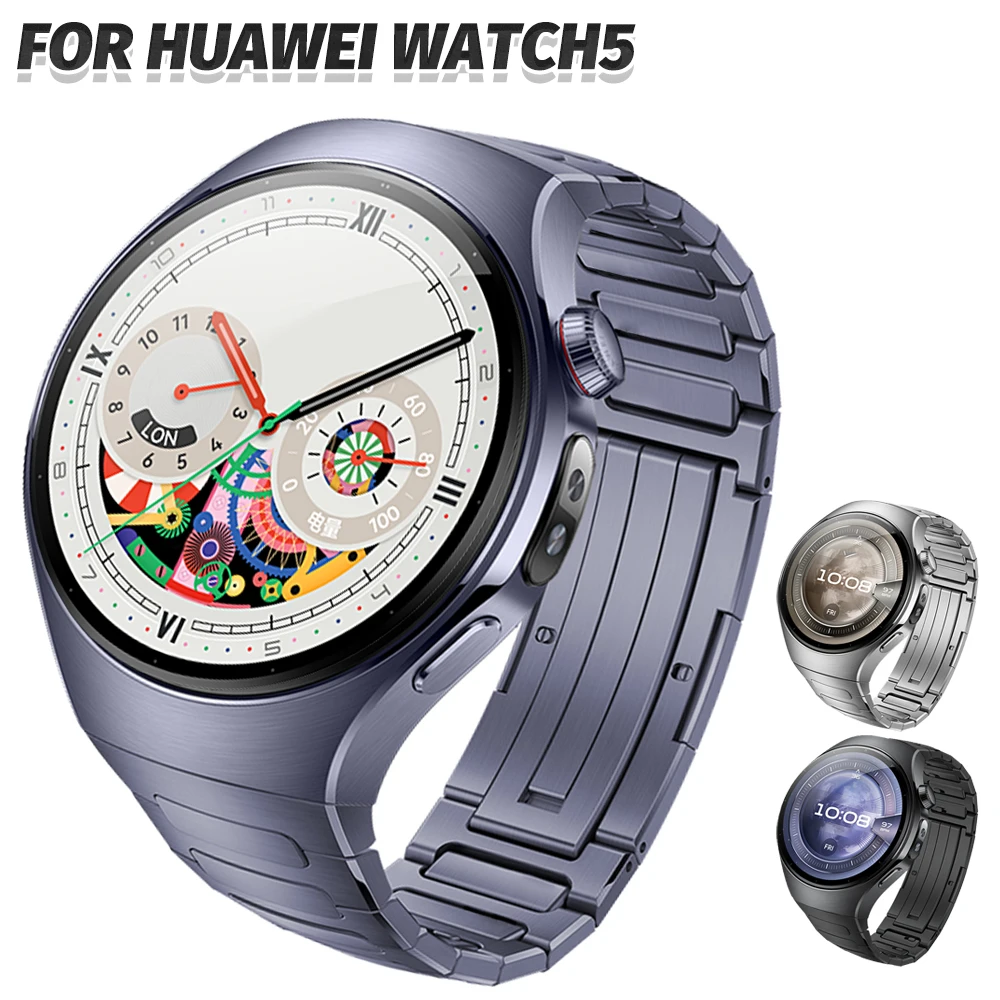 Stainless Steel Strap for Huawei Watch 5 46MM No Gaps Metal Band for Huawei Watch 5 42mm Quick Release Replace Accessories
