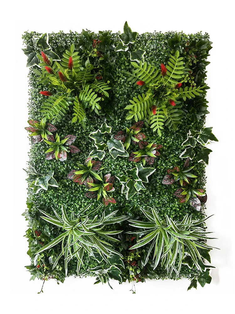 

Artificial Plant Grass Wall Panel Boxwood Hedge Faux Greenery Backdrop Suitable For Hotel Outdoor Garden Home Decoration