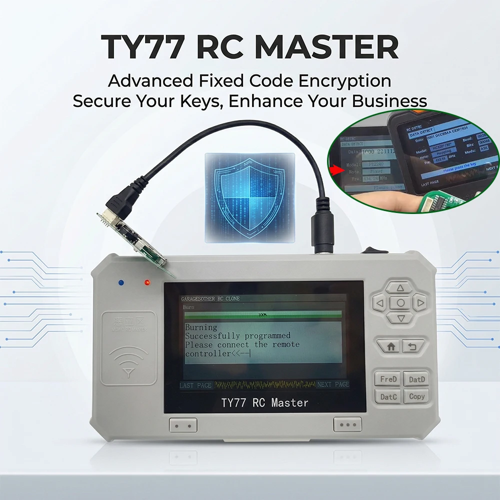 Security Systems Newest TY77 Locksmith Tool with Full Decode Function Smart Card Key Machine RFID Copie/Reader/Writer Duplicator