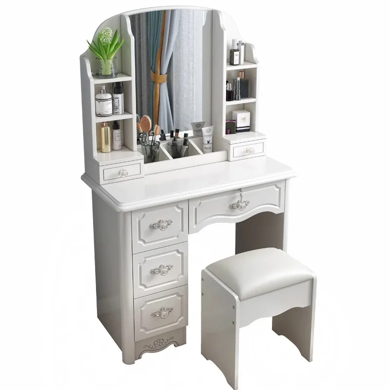 modern wooden storage simple cheap make up dresser tables set vanity desk