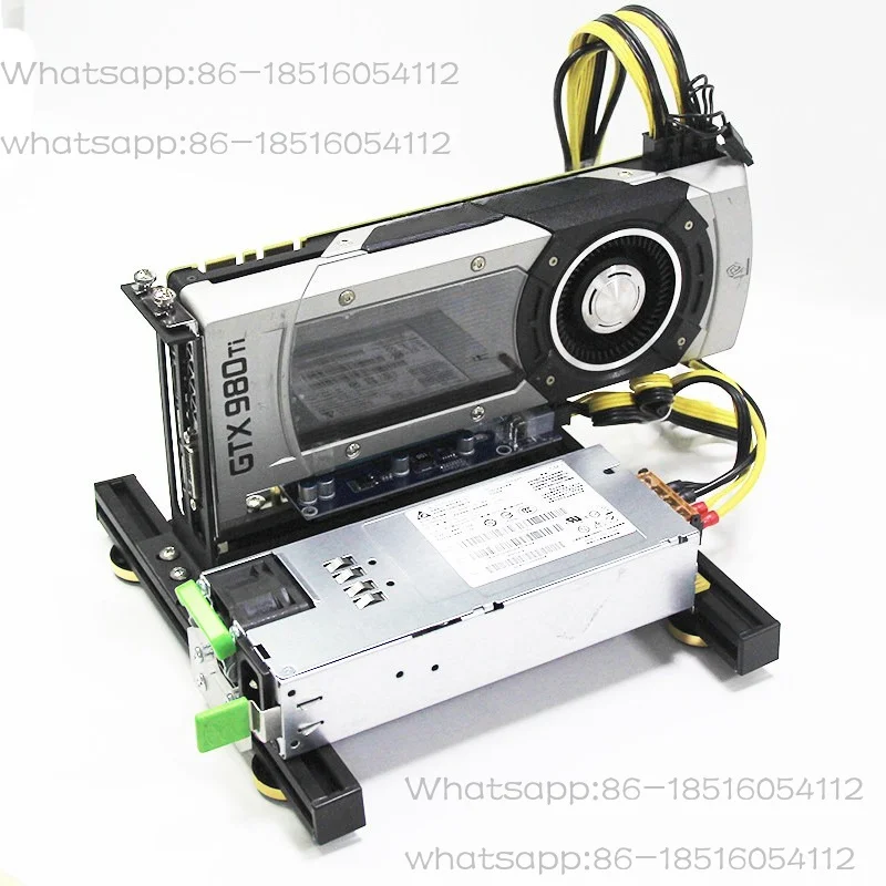 Notebook external graphics card base bracket minipcie/m.2/ngff to pciex16 adapter cable with power supply