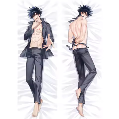 New Pattern Anime Jujutsu Kaisen Fushiguro Megumi Pillowcases Dakimakura Hugging Custom Throw Cushion Body Pillow Cover