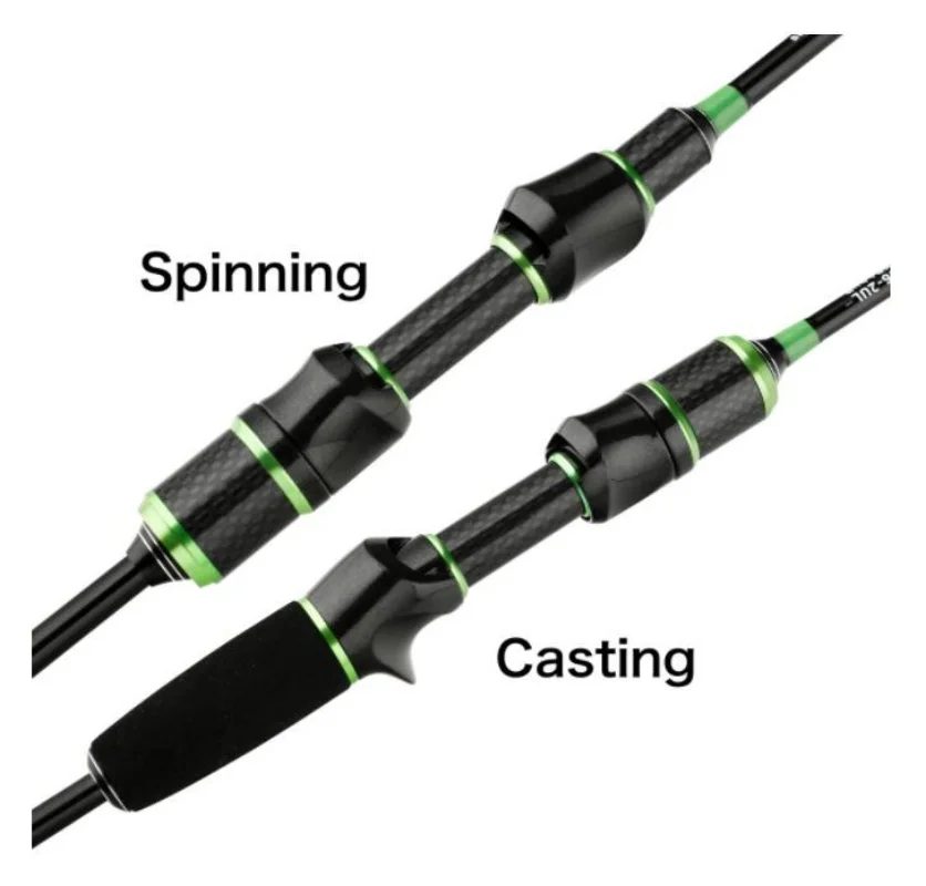 Spinning Casting Lure Fishing Rods Carbon Fiber Ultralight Pole Bait WT 2-8g Line 2-6LB Freshwater Rods