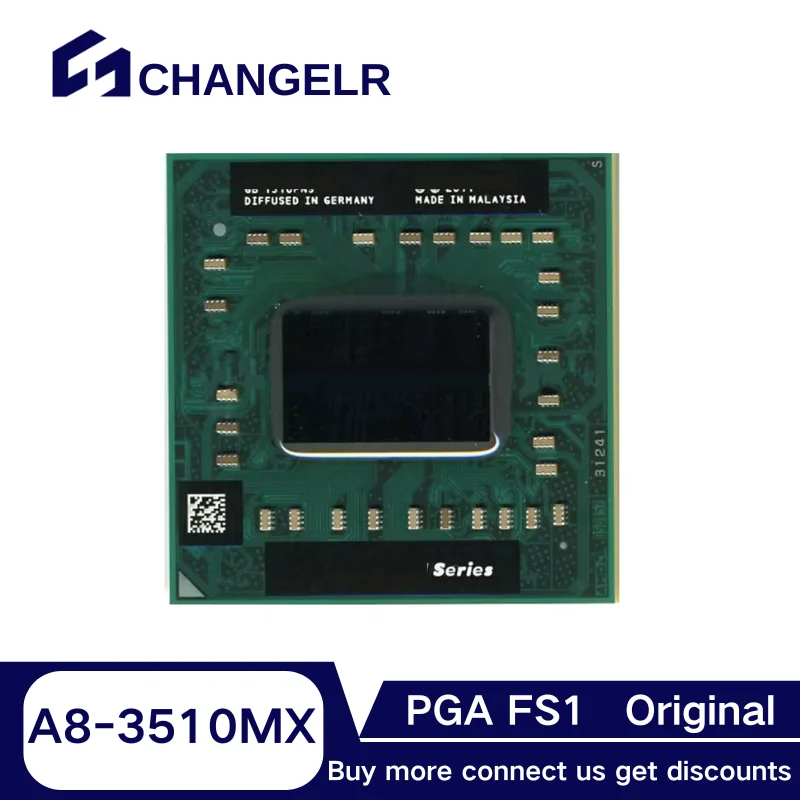 

A8-Series A8-3510MX A8 3510MX 1.8 GHz Quad-Core Quad-Thread CPU Processor AM3510HLX43GX Socket FS1