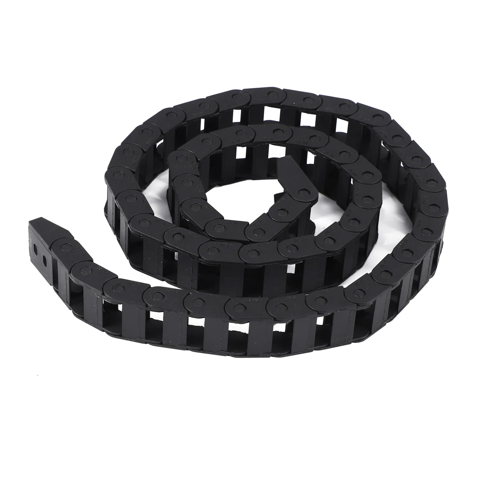 Hot sale 10 x 20mm 1M Open On Both Side Plastic Towline Cable Drag Chain