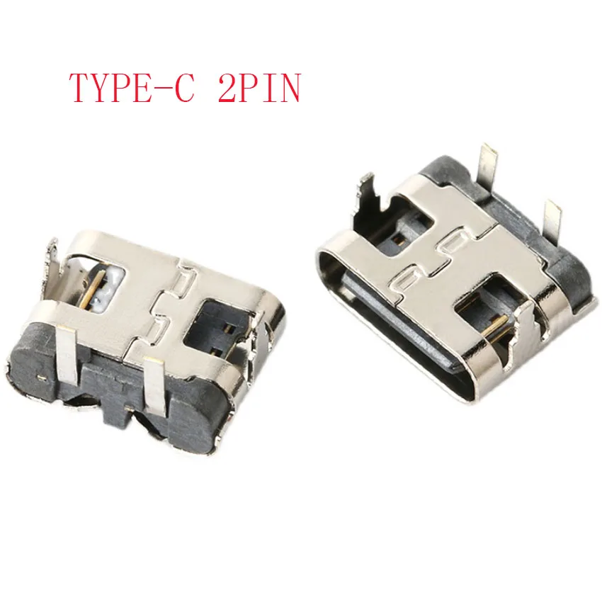 

50/100PCS USB Type C Jack 90/180 Degree 2 Pin SMT Socket USB 3.1 Type-C Female Connector For Mobile Phone Charging Port