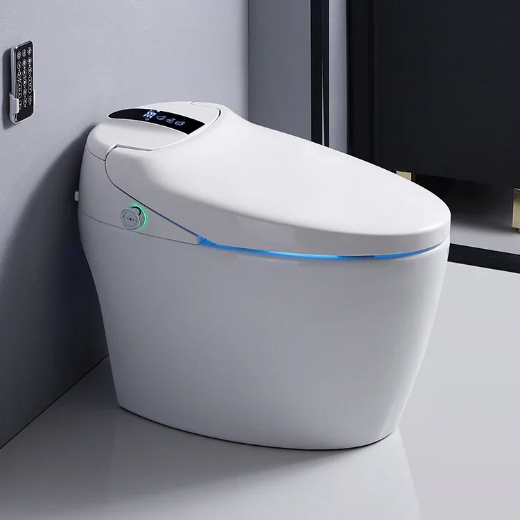 modern automatic operation motion sensor toilet flush smart intelligent toilets seat cover for home hotel bathroom