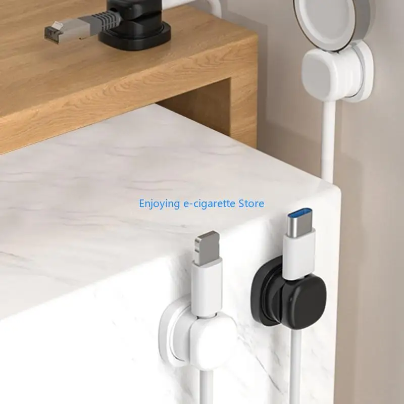 Kompakte, federbelastete Kabel-Organizer-Clips für Büros und Arbeitstische Y4QF – Detail 9