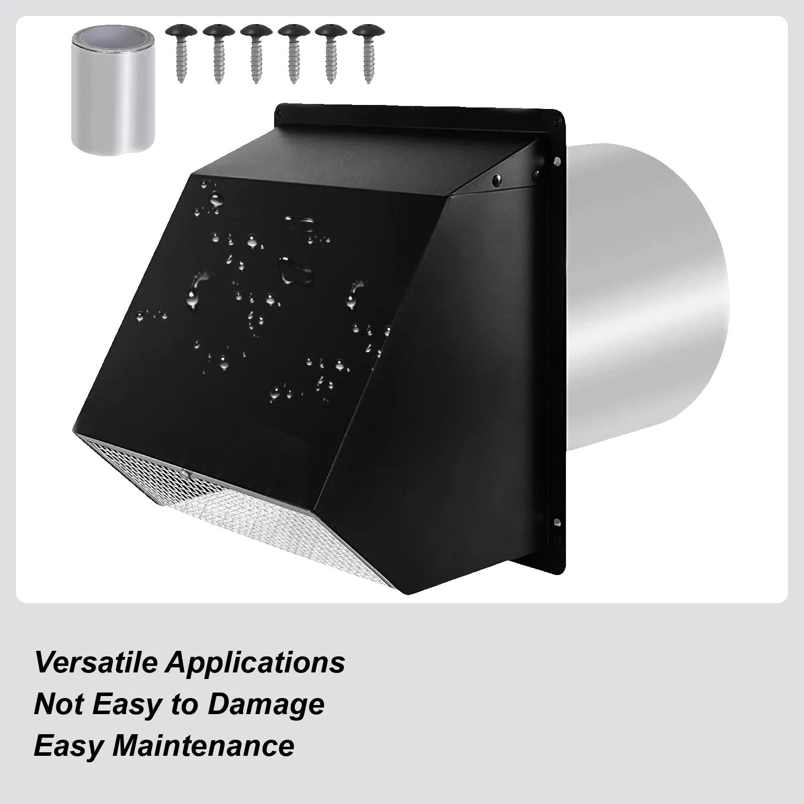 

Dryer Vent Cover Outside Exterior Dryer Vent Cover AC Replacement Vents Supplies for Range Garage Laundry Roof Foundation Door