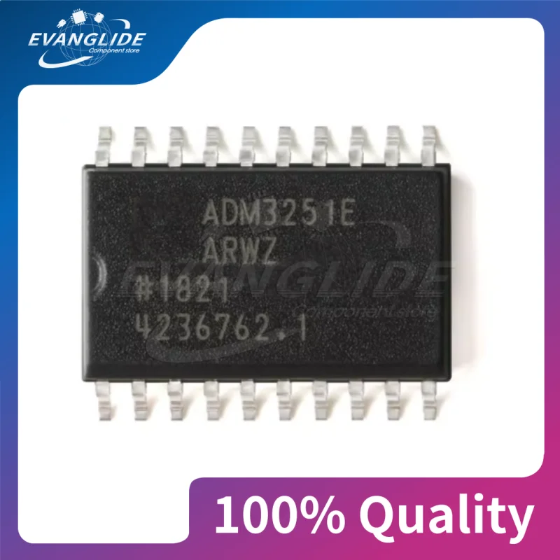 2 PCS/LOT 100%Quality & New ADM3251EARWZ ADM3251E ADM2587E ADM2582E ADM3053 RS-232 Line Driver Receiver