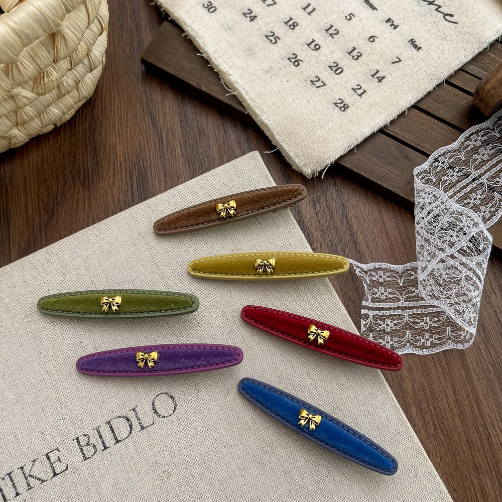 

1 шт., корейская однотонная овальная заколка BB, заколка для волос для девочек, заколка для волос, заколка для волос, челка, боковой зажим, головные уборы, аксессуары для волос, заколки для волос