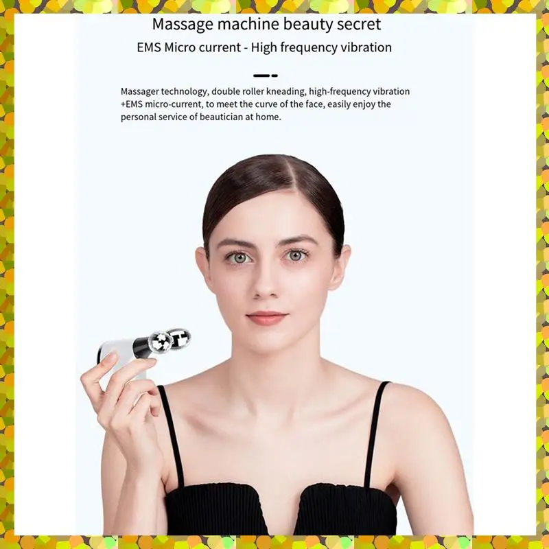 AGLH Microcurrent Vibrating Beauty Instrument Electric Face Lift Roller เครื่องนวดกระชับผิวนวดอุปกรณ์ความงาม