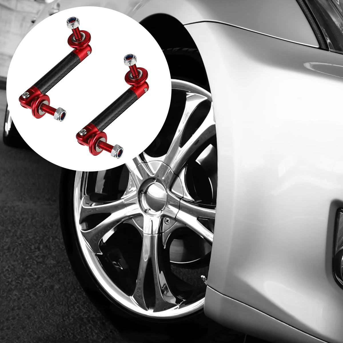 

1pc Adjustable Aluminum Bumper Splitter Brace Rod Car Modification Front Lip Protector Strut Support Lightweight Durable Alloy