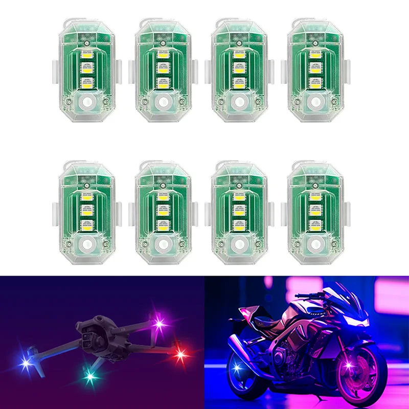

Car Strobe Light Remote 8Color Motorcycle Flash Led Anti-collision Warning Lamp Wireless LED Strobe Light with Remote Control