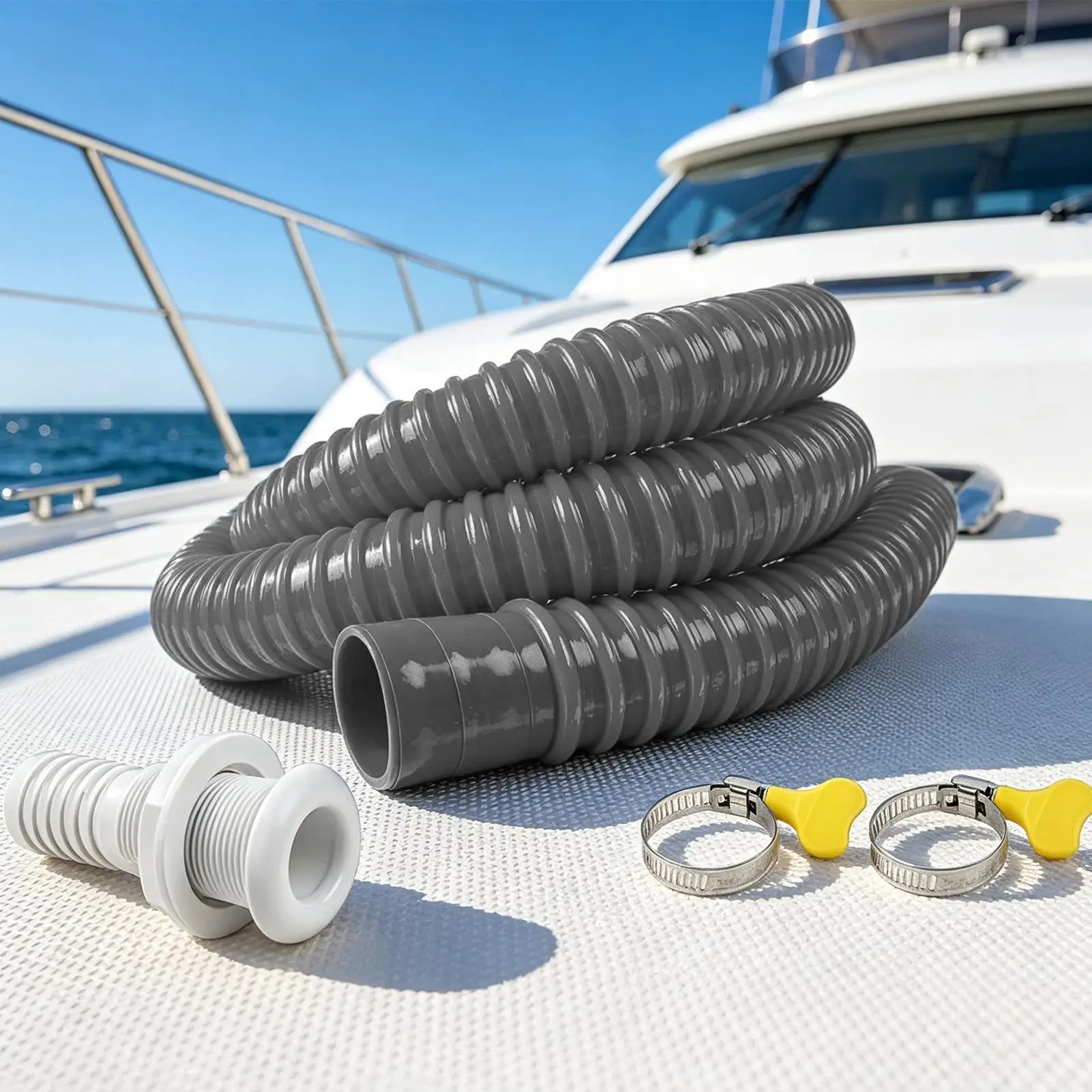 Bilge Pump Kit 1-1/8 Replacement Boat Tubing Kit Heavy Duty Bilge Hose For Mechanics Technicians Kayak Canoe Pontoon Yacht