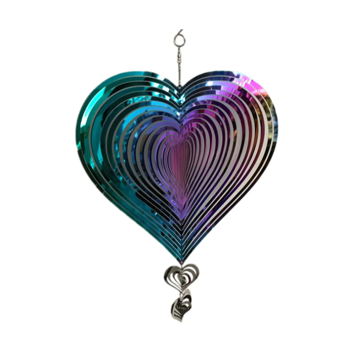 3D obrotowe dzwonki wiatrowe wiatraczek na prezent do ogrodu ślubnego na zewnątrz estetyczne wisząca dekoracja 20x36cm