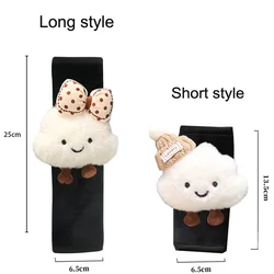 Cartoon Hat Cloud Car Seat Belt Cover Ice Silk Mesh Shoulder Strap Harness Cushion Auto Protector Fun Vehicle Safety Accessory