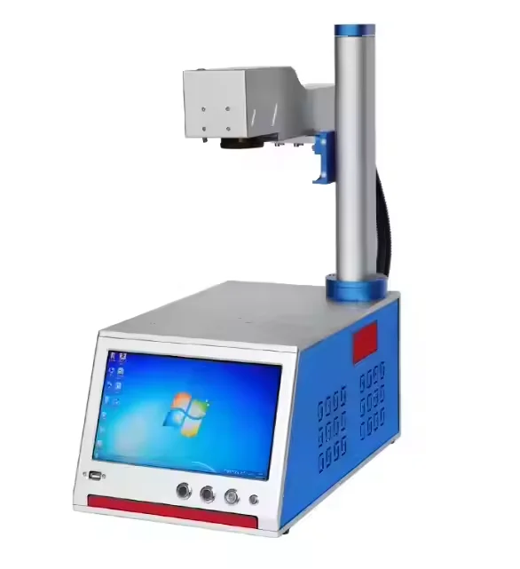 Desktop Small Mini Fiber Laser Marking and Engraving Machine 20w 30w 50w Laser Engraver for plastic gold silver metal