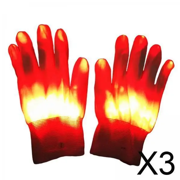 

Светодиодные светящиеся перчатки со скелетом, детские аксессуары для рейв-вечеринок, костюм унисекс на Хэллоуин для неоновой танцевальной ночи