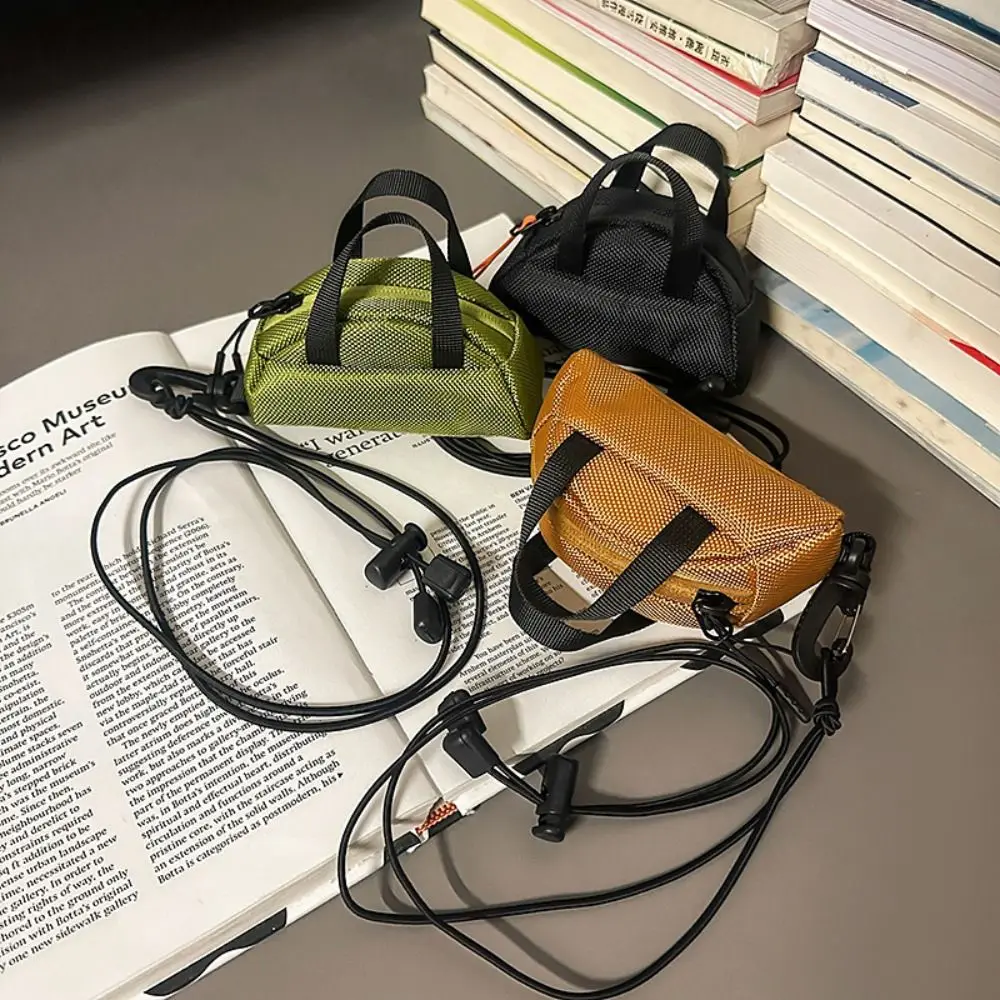 

All-match Large Capacity Oxford Cloth Crossbody Bag Nylon Harajuku Neck Hanging Bag Casual Korean Style Men Purse Outdoor