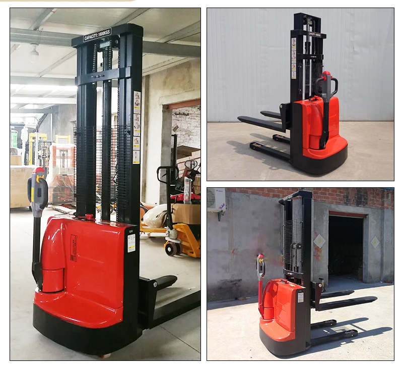 1.5-ton walking fully electric stacker truck