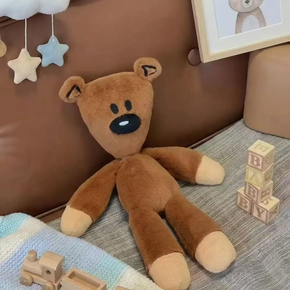 Mr. Bean Teddybär Plüschtier - Niedliches Weiches Kuscheltier 30-110cm Heim-Sofa-Deko Schlafbegleiter Ideales Erwachsenen-Geburtstagsgeschenk – Detail 6