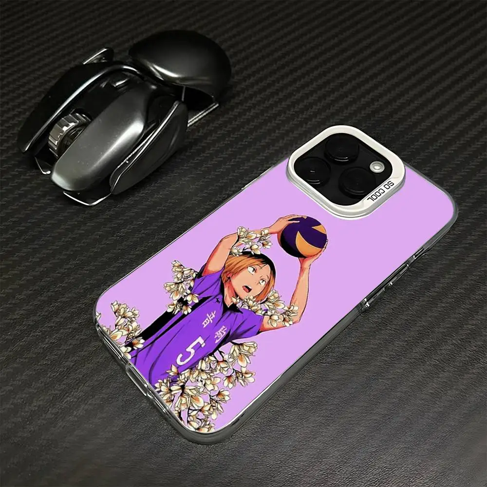 Kenma Kozume Anime telefoonhoesje voor iPhone17,16,15,14,13,12,11 Plus, Pro Max witte matte schokbestendige hoes