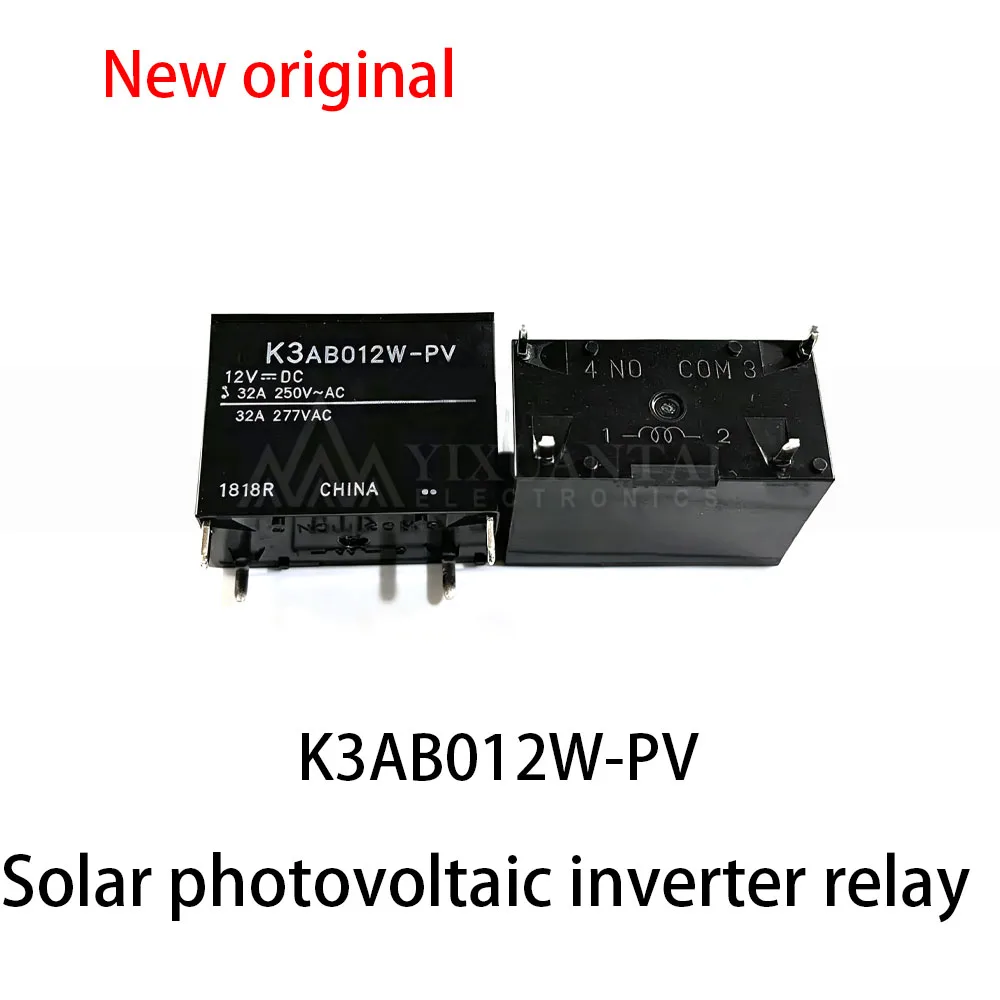 (5pcs~10pcs) 100% New relay K3AB012W-PV Solar photovoltaic inverter 12VDC relay 32A 4-pin