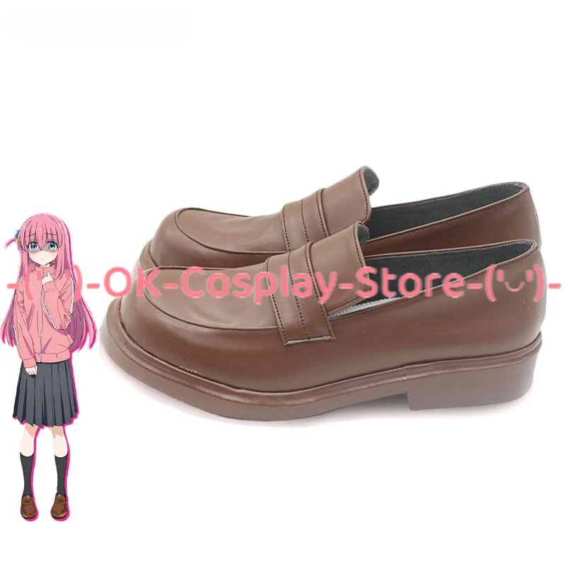 

Gotoh Hitori Cosplay Shoes Anime Bocchi The Rock Cosplay Props PU Leather Shoes Halloween Carnival Boots Custom Made