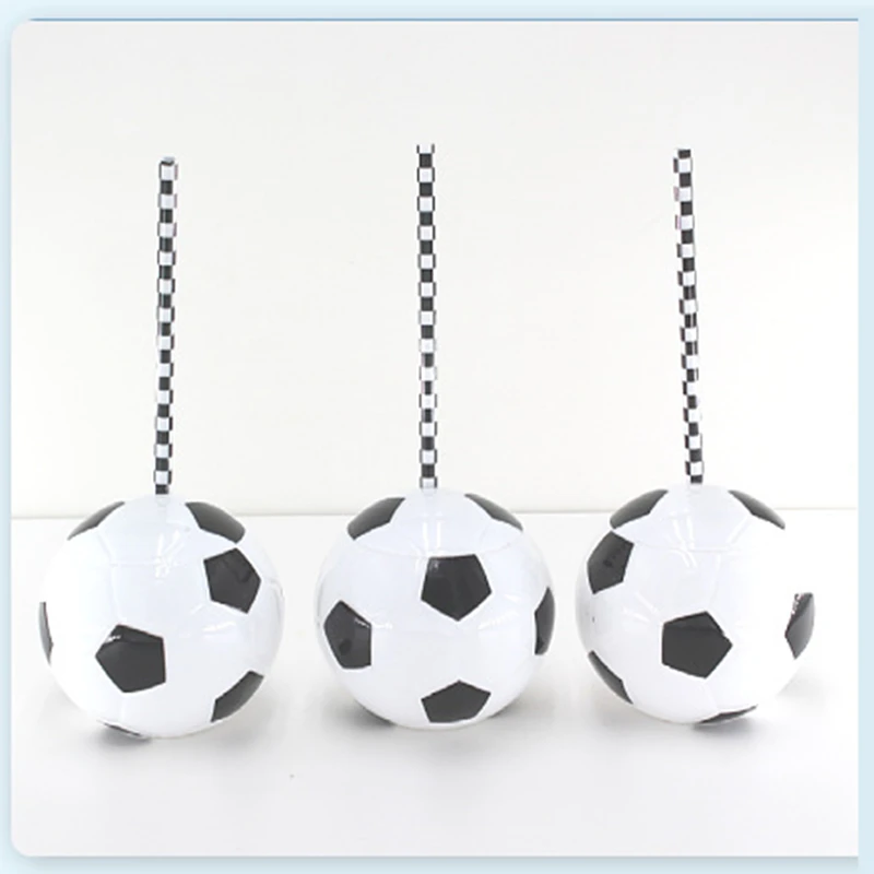 Unique Cocktail Cup Football Basketball Golf Ball Birthday Party Nightclub Bar Bottle with Straw Wine Whiskey Juice Drinkware