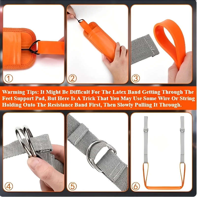 Adjustable Pull Up Assistance Bands Set For Assist Men Women Hanging Training Chin-Up Workout Body Stretching Home Fitness image 5