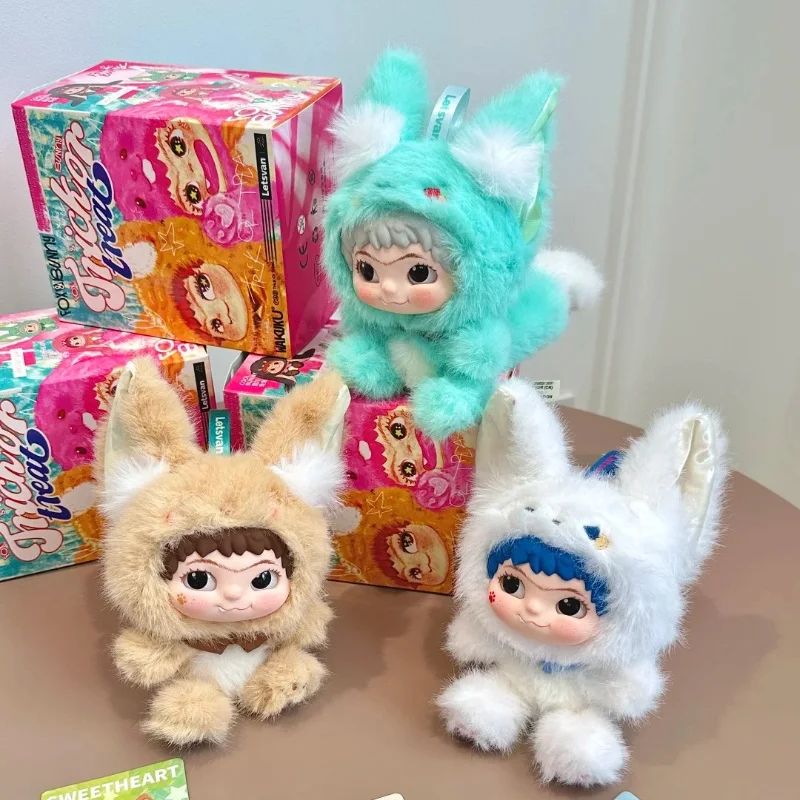 

Wakuku V2 Fox & Bunny Trickor Treat Blind Box Cute Wakuku Action Figure Mystery Box Fox Bunny Anime Doll Keychain Suprise Toys