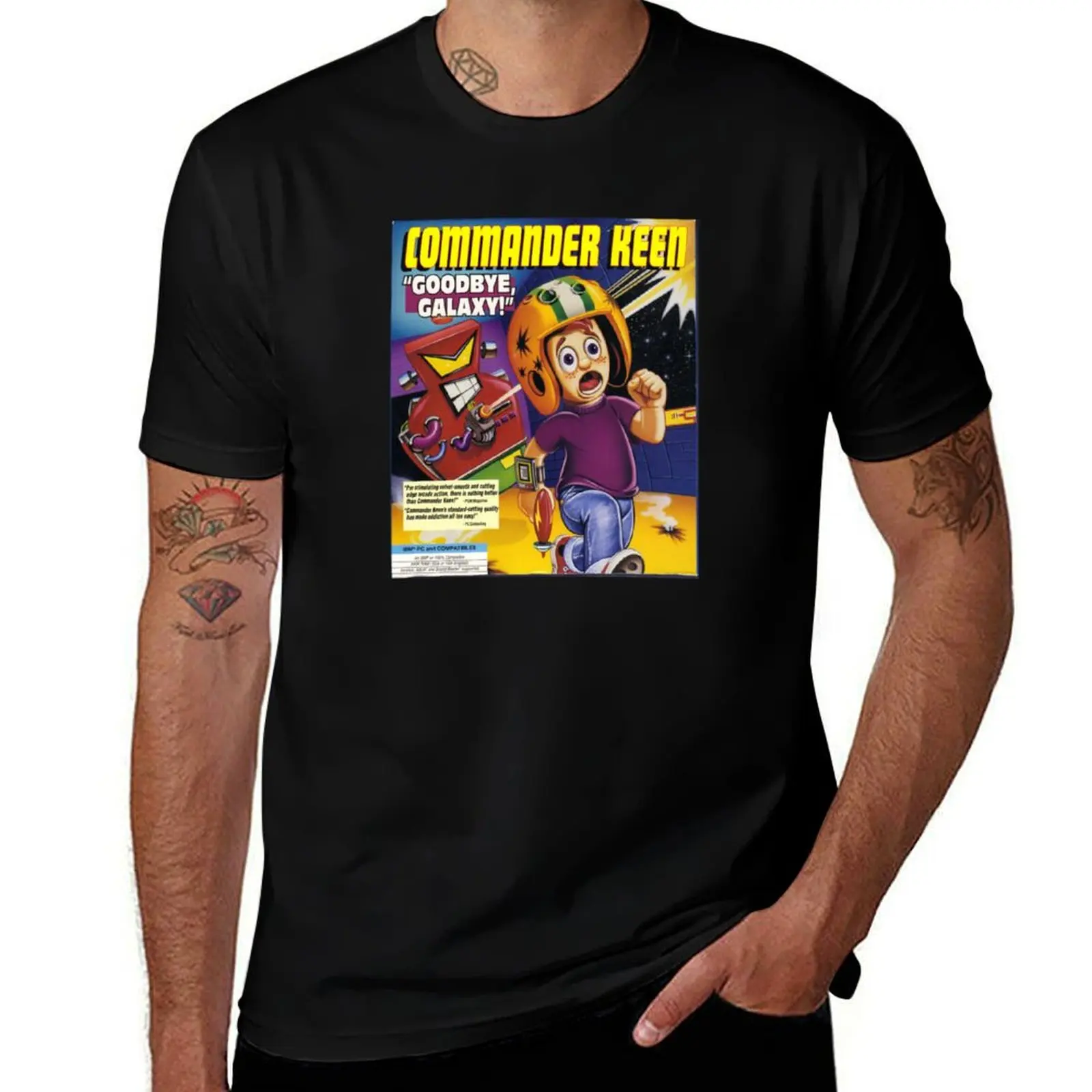 

Commander Keen T-Shirt Basic Short Sleeve T-Shirt for Men