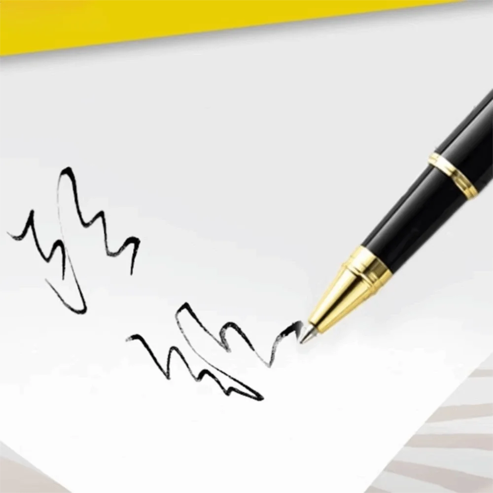 Security Design Metal Desk Pen Rotating Design Fixed Chain Signature Pen Smooth Ink Comfort Grip Security Pen Counter Use