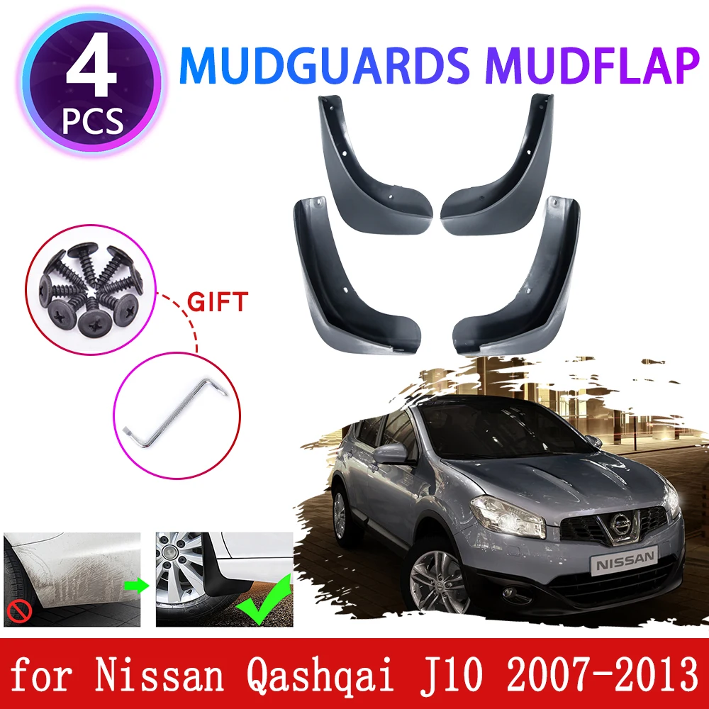 Para Nissan Qashqai J10 2007 2008 2009 2010 2011 2012 2013 Para-lamas Fender Mud Flap Splash Guards Proteger Acessórios