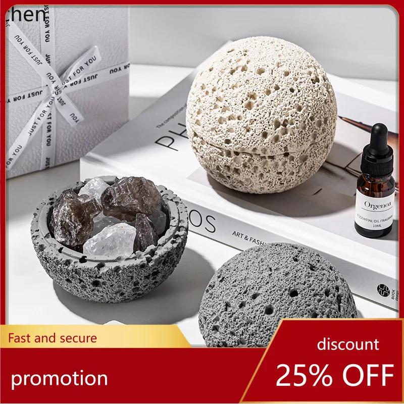 Hxl rock crystal diffuser stone - long-lasting, subtle scent aroma diffuser for indoor use