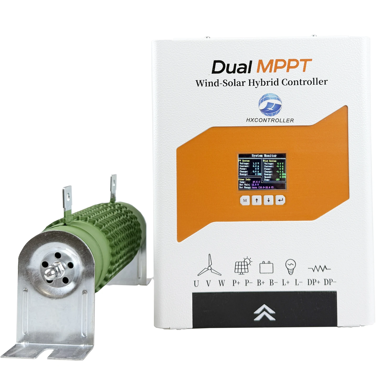 Regolatore ibrido per energia eolica e solare con doppio MPPT, 12V, 24V, 48V, dotato di carico di scarico, per generatore eolico da 6000W e pannello solare da 800W.