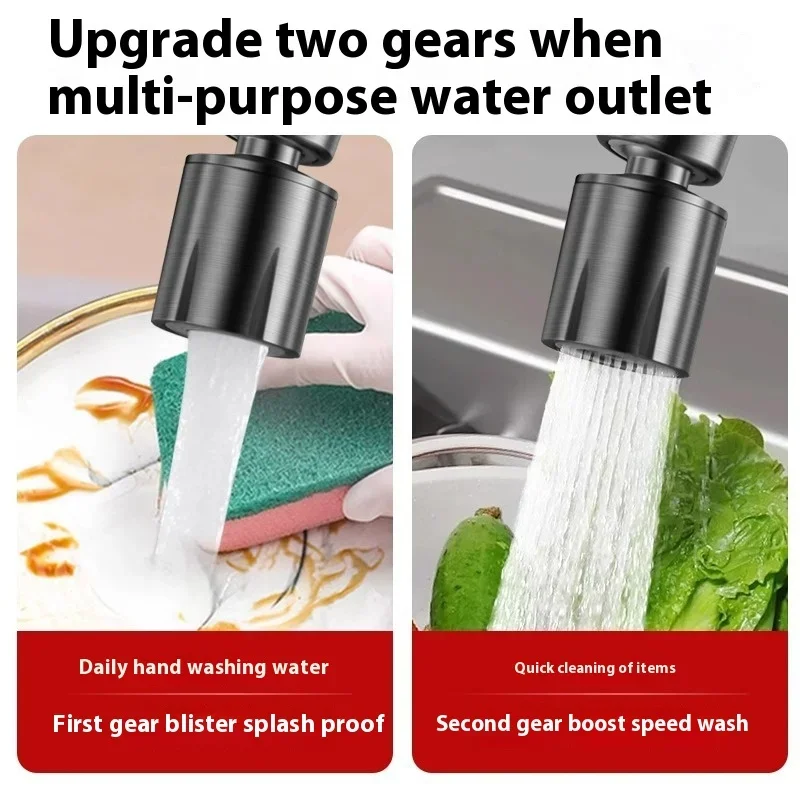 Modern 304 Stainless Steel Cross-Border Kitchen Faucet Universal Sink Faucet for Cold Hot Water for Vegetable Washing Basin