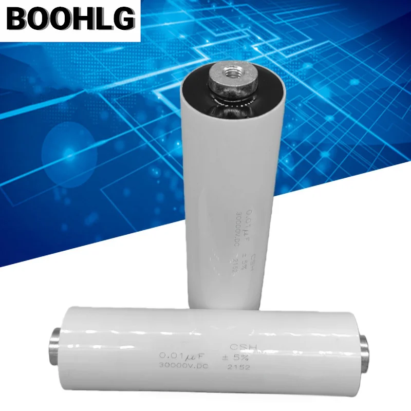 1PCS 0.01UF 103 30000V 30KV High Voltage Non-Inductive Non-Polarized Film Capacitor 34x115mm