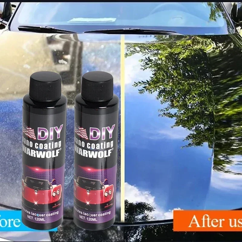 120ml Car Ceramic Nano Coating Liquid Coatin Nano Crystal Hydrophobic Layer Polishing Paint Coating Agent Car Polish Coatings