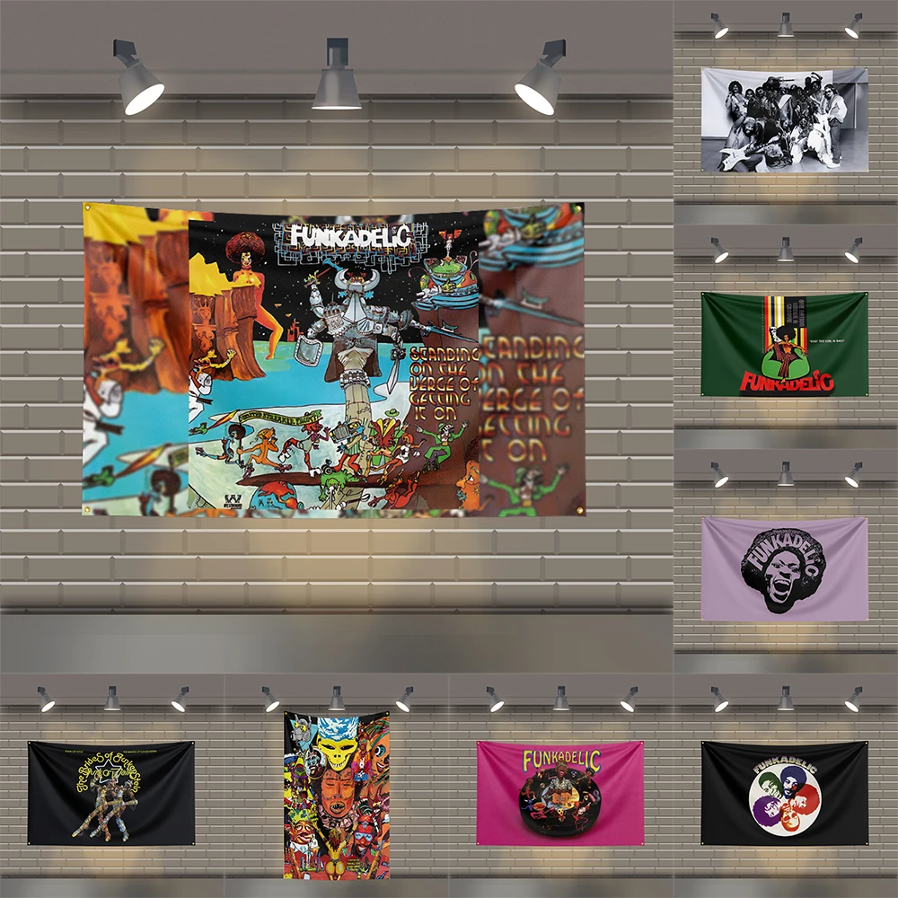 

3x5 Ft F-Funkadelics Heavy Metal Band Flag Rock Music Wall Banner for Bedroom Studio Bar Concert Outdoor Decor