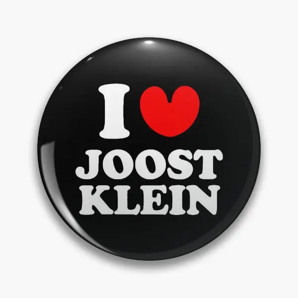 Pin macio do botão dos desenhos animados para mulheres, pino de lapela, crachá de roupas, decoração do colar, criativo engraçado, presente bonito, moda do amor, eu amo Joost Klein