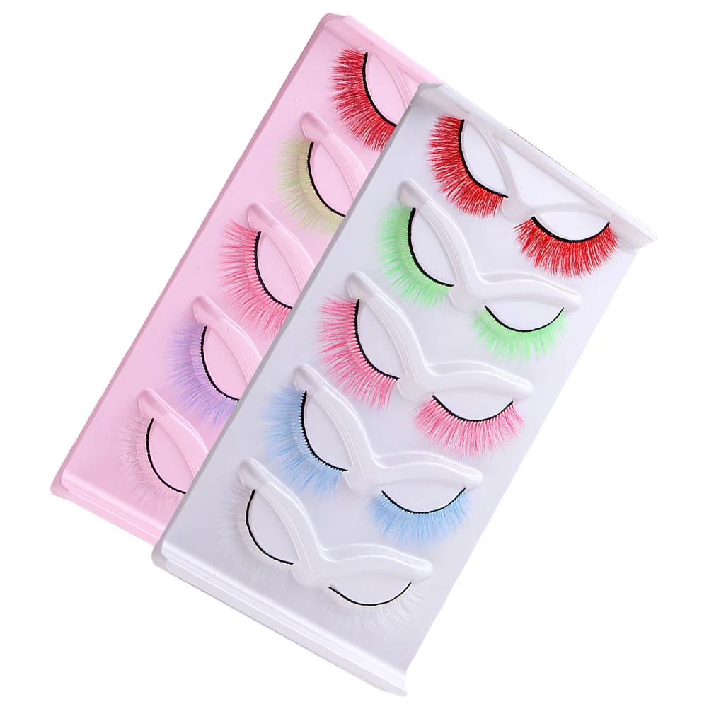 Fake Eyelashes 2 Boxes False Lashes Extensions Natural Individual for Weddings Dates Birthdays Makeup Supplies