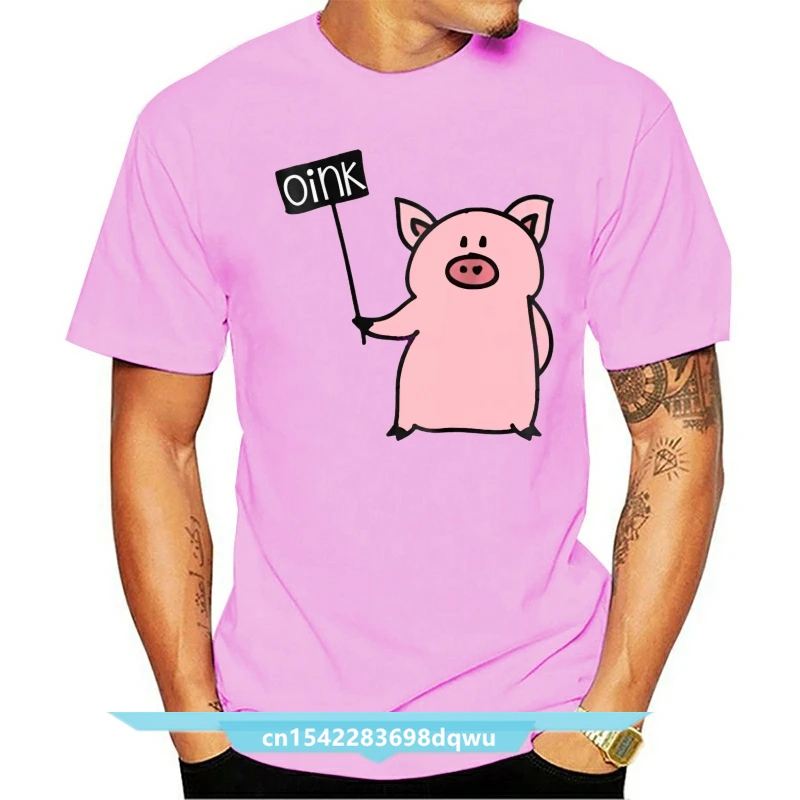 Brand Men Shirt Cute Pig Oink T Shirt Piggy Pajama Piglet Shirt