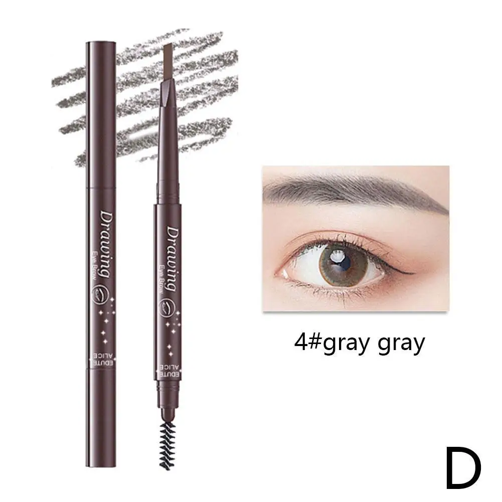 Light Brown Eyebrow Pencil Natural Waterproof Rotating Automatic Eyeliner Eye Brow Pencil With Brush Beauty Cosmetic Tool