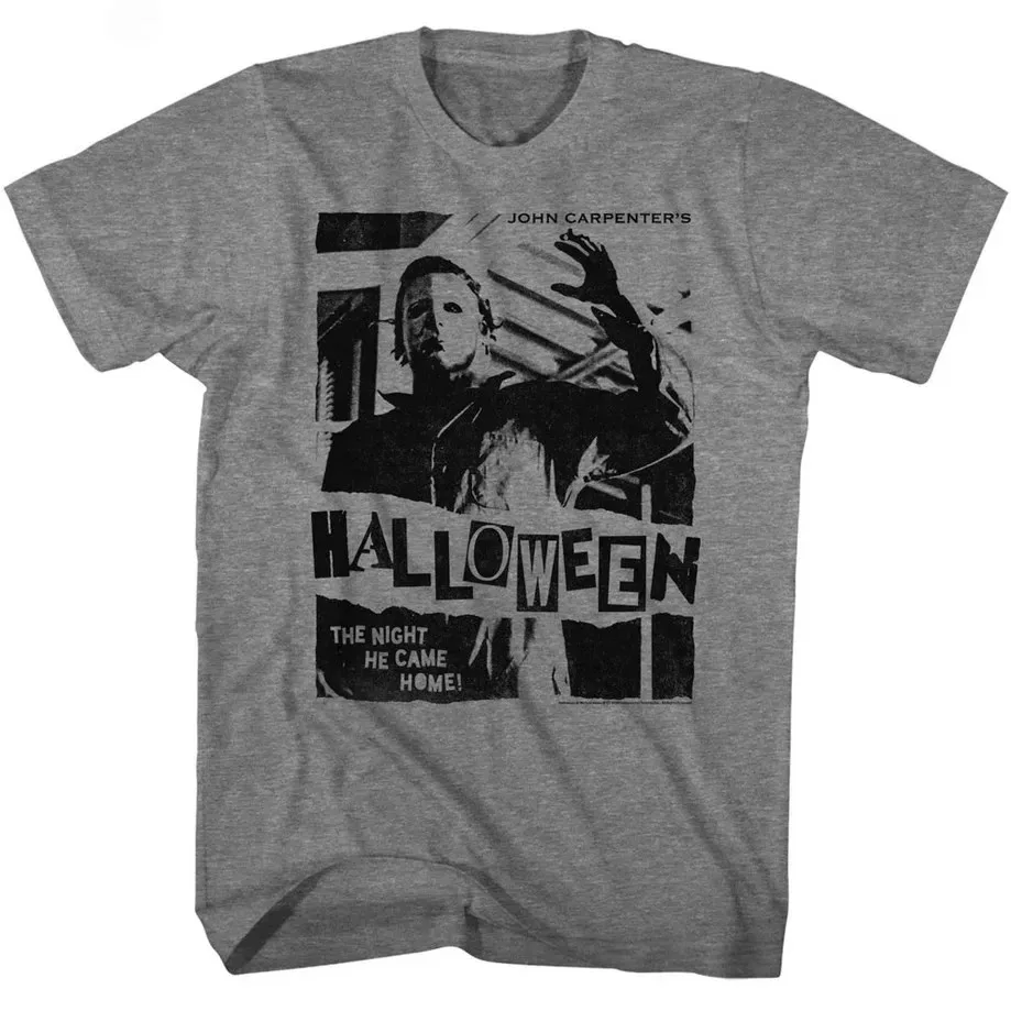 Halloween Michael Myers Horror Movie Print Cotton Short Sleeve T-Shirt Men Women Summer Vintage Streetwear Casual Tee Tops