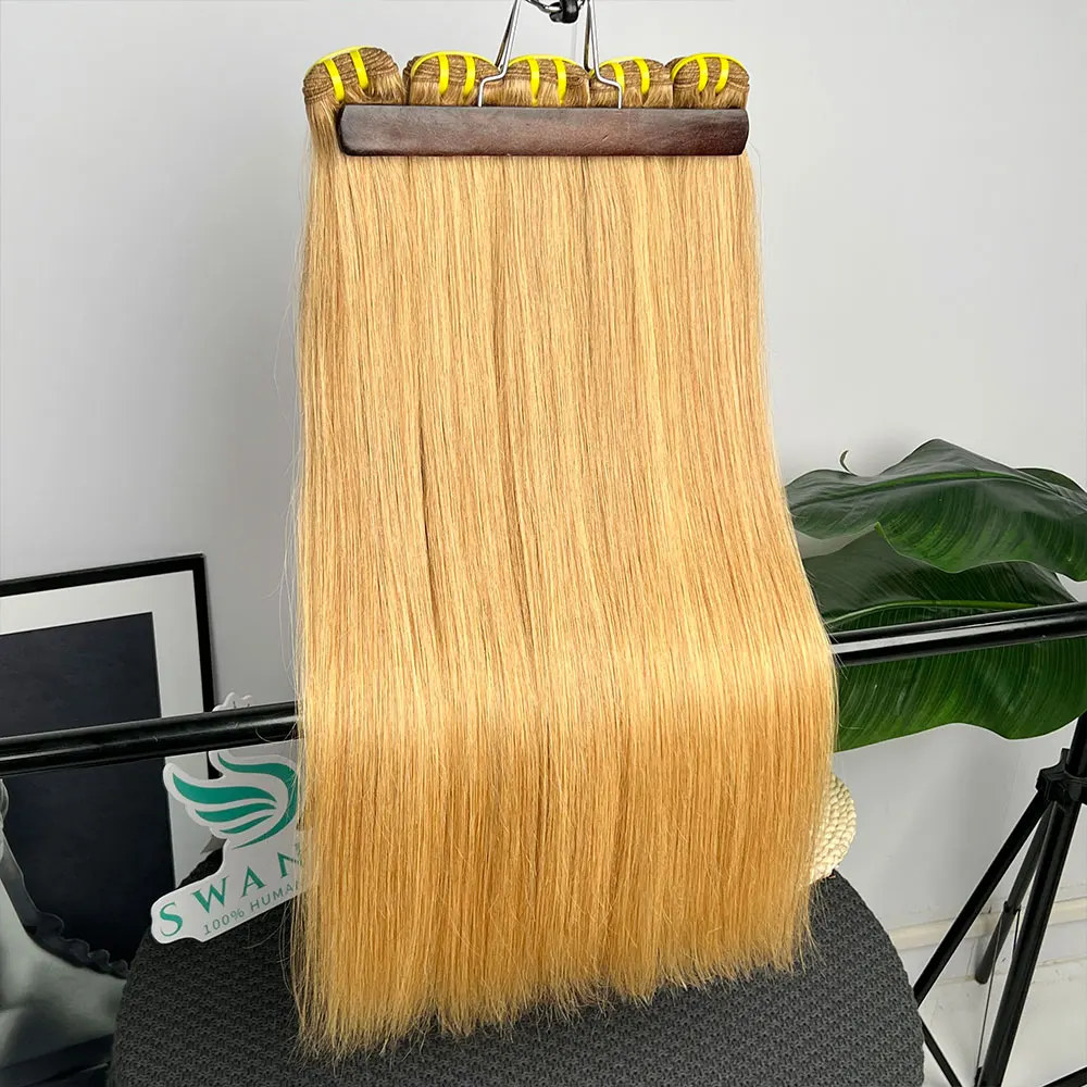 #27 Honey Blonde Bundles Straight Grade 15A 100% Unprocessed Virgin Human Hair Bundles Colored Hair Bundles Extensions