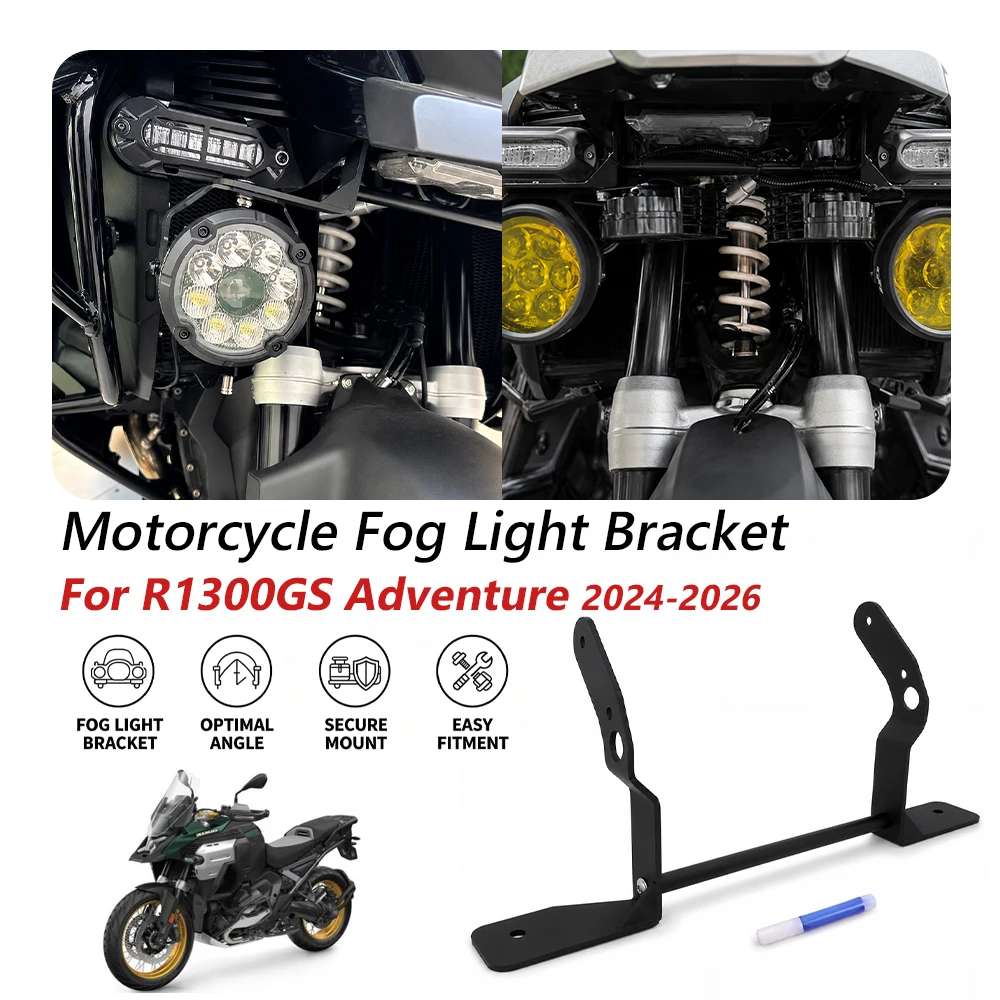 For BMW R1300GS Adventure R1300 GS ADV R1300GSA 2024 2025 2026 Motorcycle Fog Light LED Bracket Auxiliary Lights Holder Support