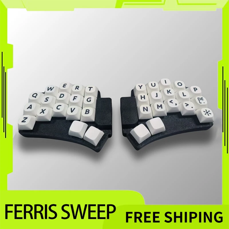 Ferris Sweep Cradio Split Mechanical Keyboard 34key Low Profile Wireless Bluetooth Hot Swap Custom Office Gaming Keyboard Laptop