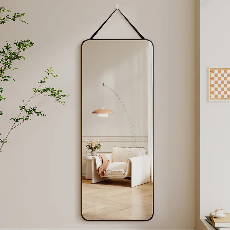 YFY lanyard full-body mirror hanging door  porch full-length  wall-mounted home  wall-mounted fitting